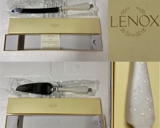 Lenox Cake Knife & Server in boxes