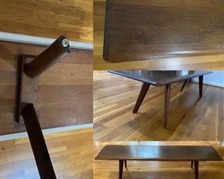 Reef Bench/Coffee Table Solid Wood Danish Modern Style