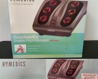 Homedics Deep Kneading Shiatsu Foot Massager with heat-New in box Never Used