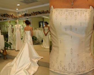 Preserved Size 4 altered to a 2-Wedding Gown from 2005 with Corseted Back