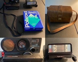 Sonar One Step Polaroid Camera with Polatronic 2 Flash