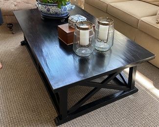 Black Sofa Table  60" W x 33.5" D x 18" H  $375
