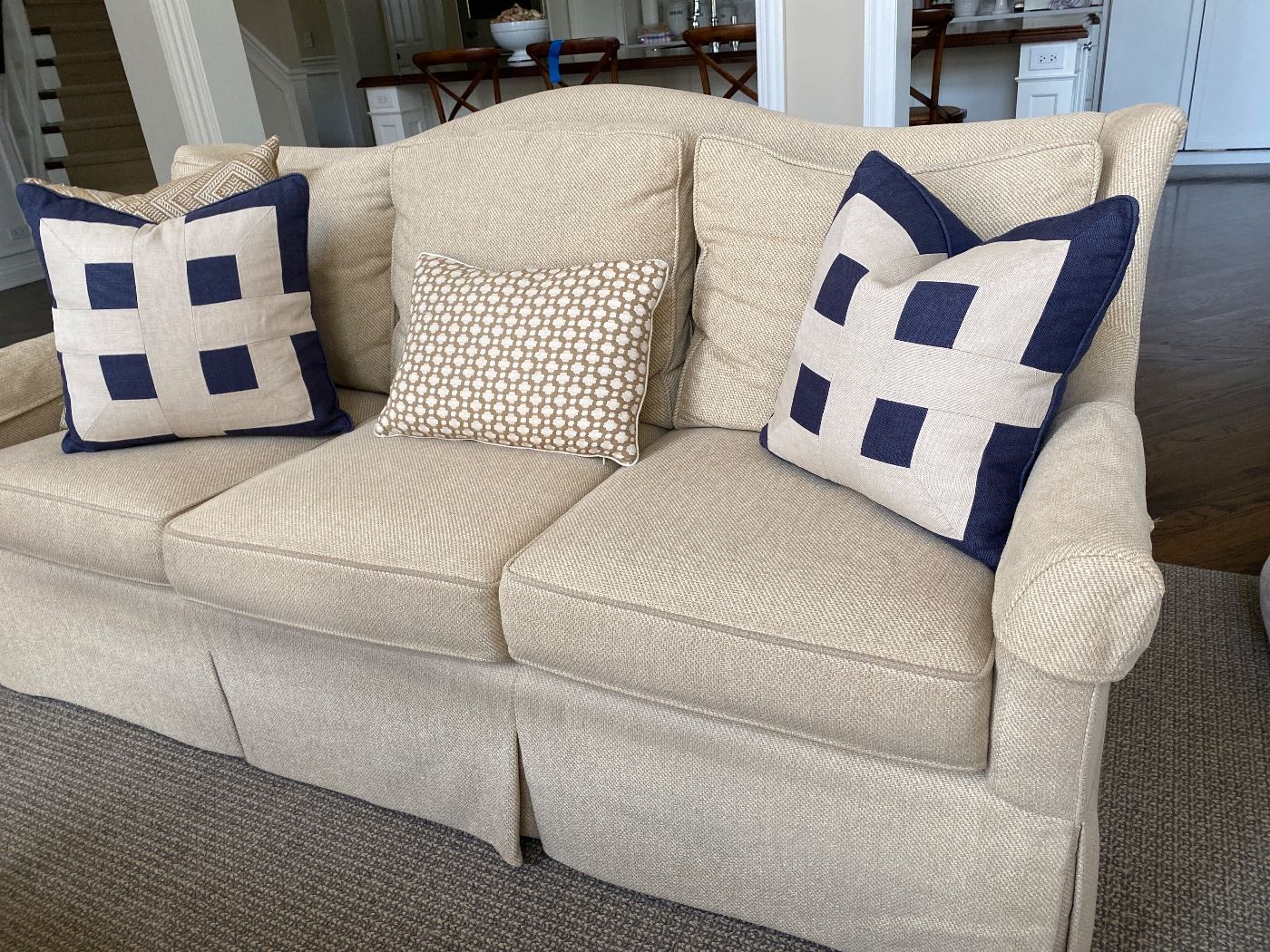 Designer Sofa x2  80" W x 37" D 39" H $1300 each