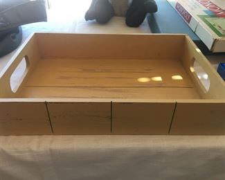 Wood tray rustic