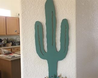 Metal Saguaro hanging