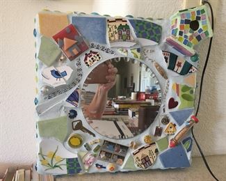 Custom “rough”tile piece wall art