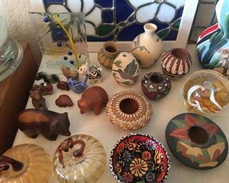Native American & other art pieces