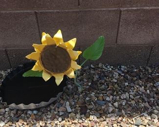 Sunflower outdoor art piece