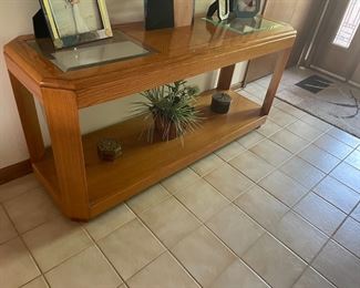. . . and a matching wall/sofa table