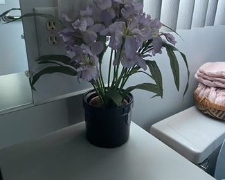 . . .  faux flowers -- that means fake