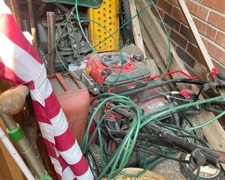 . . . lawn mower under there!