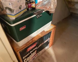 . . . a vintage Coleman cooler