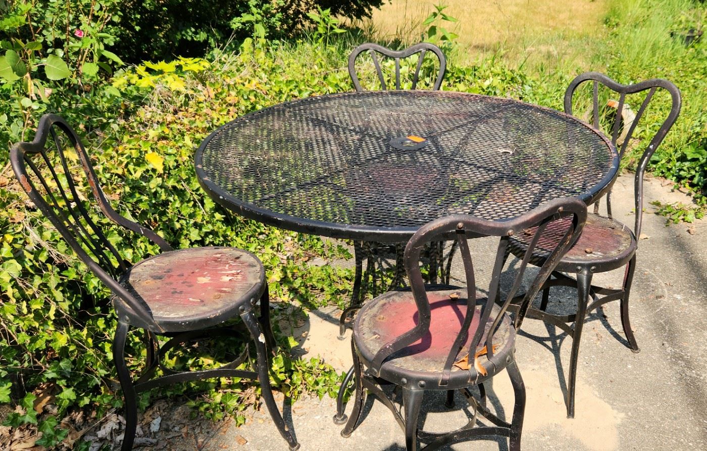 Patio table and chairs