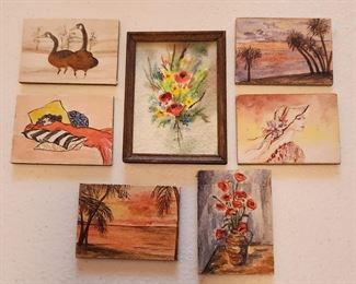 Miniature watercolors