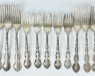 537 Grams Fine Gorham Sterling Silver Forks
