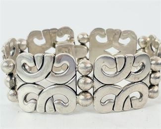 86 Grams Fine Mexican Sterling Silver 8� Link Bracelet, Broken
