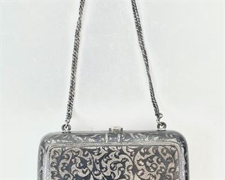 89 Grams Russian Silver Niello Enamel 2.75� Coin Purse
