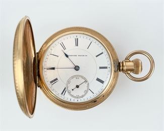 Antique Keystone Watch Company Gold Filled Mechanical Pocket Watch #112719

