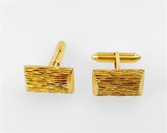 Fine 14K Yellow Gold Cuff Links
