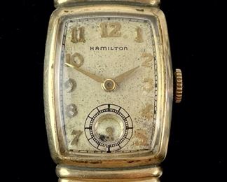 Vintage Hamilton 10K Gold Filled 17 Jewel 980 Mechanical Wristwatch
