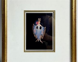 Print Of Erte's Twilight. Framed & Matted
