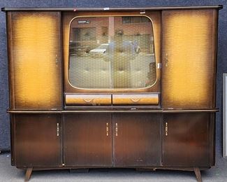 Vintage MCM Mid Century Modern Art Deco Display Cabinet
