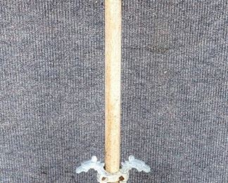 Antique Zinc Tall Gargoyle head Plant Stand

