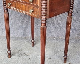Antique Mahogany 2 Drawer Stand
