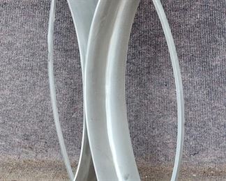 Fancy Modern Aluminum Art Deco Console Table Artwork

