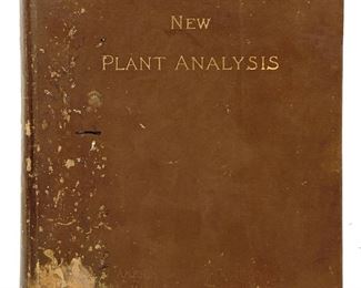 Apgars New Plant Analysis Adapted To All Botanies, First Edition, by E. A. & A. C. Apgar, Published by American Book Company, 1892

