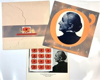 US Georgie OKeefe First Day Souvenir Commemorative Stamp Set
