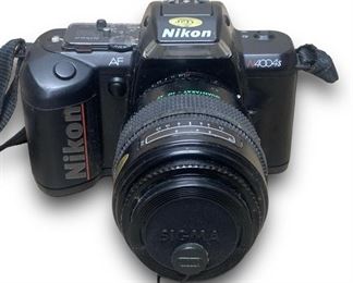 Nikon N4004S Film Camera w/ A Quantaray 1:4-5.6 F=70-210mm Multi-Coated 55mm Lens
