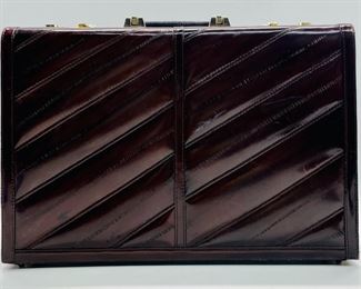 High Quality Handmade Vintage Amiet Brown, Hard Briefcase
