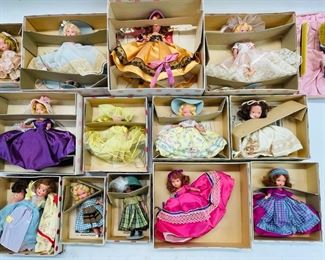 Story Book Vintage Collectible Dolls Lot, 197 A November Lass to cheer, 125 Alice Thru the looking glass, 159 Ring a round a rosy pocket full of posy, 132 When she was good she was very good, and much more
