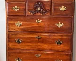 Davis Cabinet Co. (Nashville) Queen Anne Style Highboy Chest of Drawers