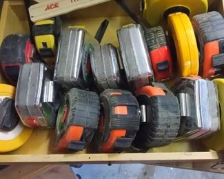 TAPE MEASURES - about 1/2 sold