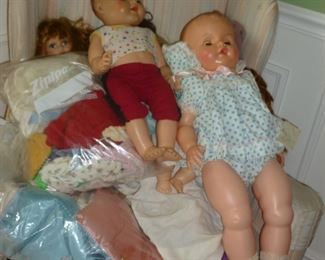 Vintage dolls & clothes