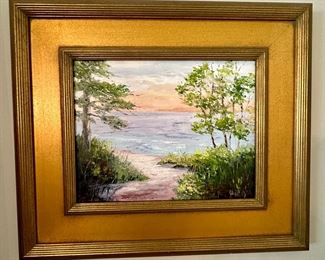 Artist: Karen VanDam was born in the lush, gently rolling farmlands of Western Michigan, Karen VanDam Michmerhuizen was early on aware of the constant inter-play of light and shadow caused by the clouds which continually form and drift ashore along the vast expanse of Lake Michigan. The vivid richness of Michigan's four distinct seasons.