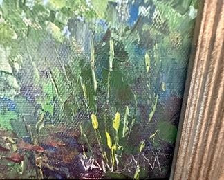 Artist: Karen VanDam was born in the lush, gently rolling farmlands of Western Michigan, Karen VanDam Michmerhuizen was early on aware of the constant inter-play of light and shadow caused by the clouds which continually form and drift ashore along the vast expanse of Lake Michigan. The vivid richness of Michigan's four distinct seasons.