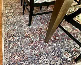 Rug is by Loloi II Layla Collection 7'6" × 9'-6"  in Spice Marine