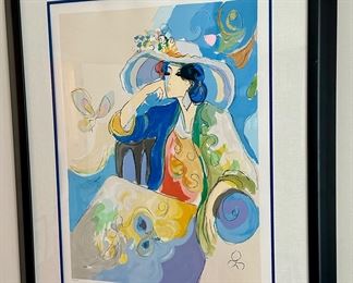 Isaac Maimon "Marie" Serigraph.  YEAR: 1994 Limited Edition Hand Signed & Numbered.  Artist deluxe CXXV SIZE: 21" x 28.5" YEAR: 1994 Limited Edition Hand Signed & Numbered. 