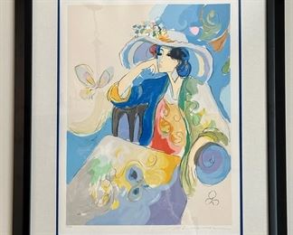 Isaac Maimon "Marie" Serigraph.  YEAR: 1994 Limited Edition Hand Signed & Numbered.  Artist deluxe CXXV SIZE: 21" x 28.5" YEAR: 1994 Limited Edition Hand Signed & Numbered. 
