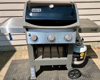 Weber Spirit II Propane Grill and Cover includes Propane Tank. Perfect for a Small or Larger Deck