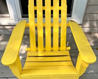 Bright Yellow Adirondack Chair
