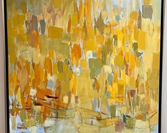 Unique Abstract Art piece.  Acrylic on Canvas. Great Colors and will add ambiance to any room.