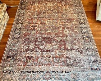 Lolol Layla Spice/Marine 5' x 7'6" Rug in Master Bedroom.  Matching rug in Dining Room.