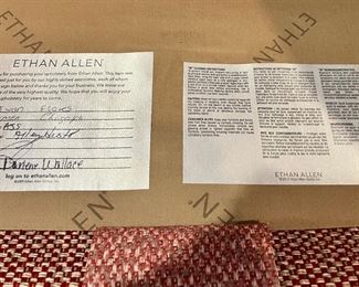 Pair of Ethan Allen Turner Swivel Chairs.  Less that 3 years old and currently on the Ethan Allen Website.  Very comfortable and Class design.  