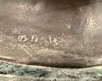 Bronze of Woman and Child by Louis iCart  (1888-1950) with marble base.