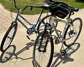 Pair of Bicycles Huffy Women's Bike  and Scott Sportster 40 Men's Bike