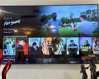 65" Samsung Crystal UHD 7 Series HDTV, Smart and WiFi with Stand, Remote Control and Manual.  Works great and excellent picture.